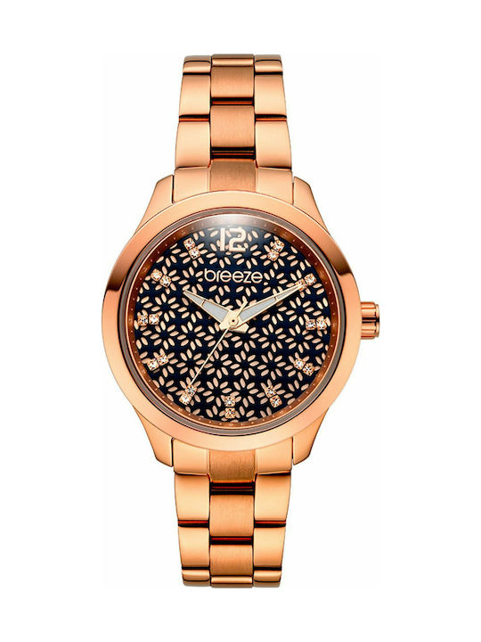 Breeze Amorelle Watch with Gold Metal Bracelet