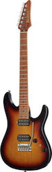 Ibanez AZ2402 Electric Guitar Stratocaster with HH Pickup Configuration Tri Fade Burst with Case