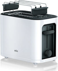 Braun HT3010 Prăjitor de pâine 2 sloturi 1000W Alb
