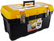 Asrin Hand Toolbox Plastic with Tray Organiser W57xD31.5xH29.5cm