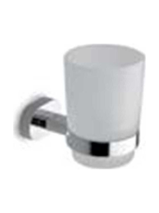 Karag New Oval Wall-mounted Cup Holder Inox White