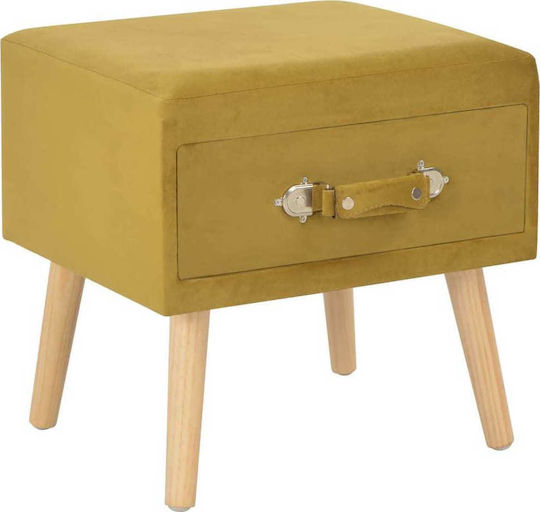 με Υφασμάτινη Επένδυση Κίτρινο 40x35x45cm 247539 με Υφασμάτινη Επένδυση Κίτρινο 40x35x45cm 247539