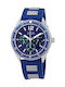 Guess Pacific Watch Battery with Blue Rubber Strap