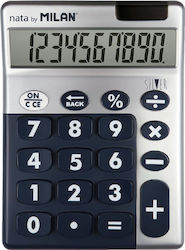 Milan 159906 Calculator 10 Digits in Silver Color