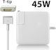 MagSafe 2 Travel Laptop Charger 45W 14.85V 3.05A for Apple with Power Cord