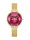 Curren Uhr mit Metallarmband Gold Purple