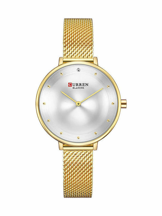 Curren Women's Watch with Metal Bracelet Gold S...