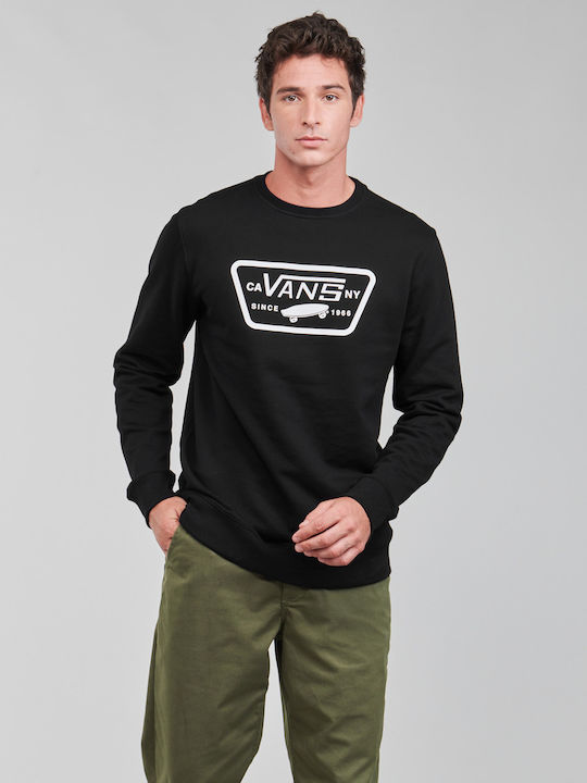 Full Patch Crew Sweatshirt Schwarz
