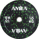Amila Splash Δίσκος Ολυμπιακού Τύπου Λαστιχένιος 1 x 10kg Φ50mm