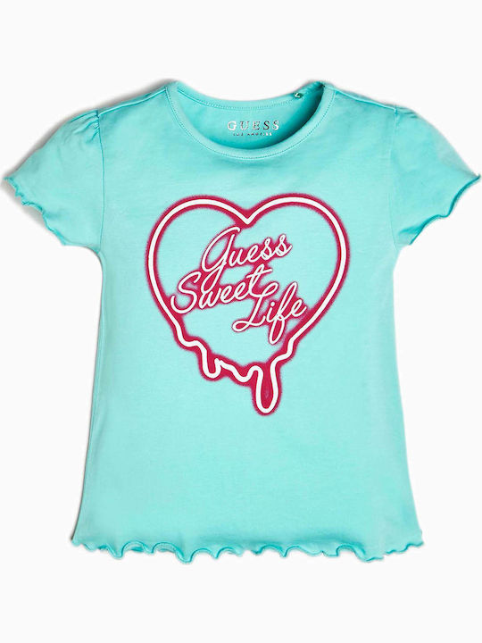 Guess Kids Blouse Short Sleeve Blue K92I15K82K0