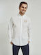 La Martina Raf Men's Shirt Long Sleeve Cotton White