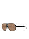 Mercedes-Benz Men's Sunglasses with Black Frame and Brown Lens M3018 A