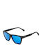 Hawkers One Lifestyle Sonnenbrillen mit Rubber Black Polarized Sky Rahmen und Schwarz Polarisiert Linse