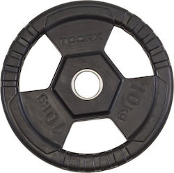 Toorx Scheibenset Olympischen Typs Gummierte 1 x 10kg Φ50mm mit Griffen