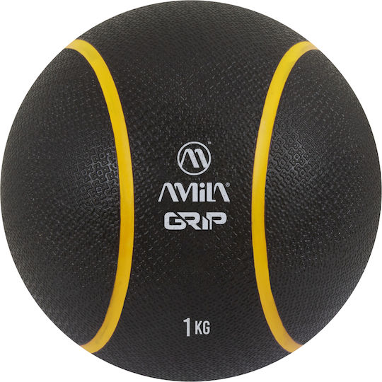 AMILA Ball Medicine 19cm , 1kg in Black Color
