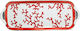 Raynaud Limoges Porcelain Decorative Platter Long Cake Plate Cristobal White 40x15cm
