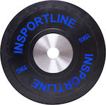 inSPORTline Bumper Scheibenset Olympischen Typs Gummierte 1 x 15kg Φ50mm