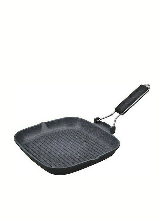 Muhler Grill aus Druckguss-Aluminium mit Steinbeschichtung 24cm