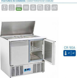 Cool Head Ανοξείδωτο Ψυγείο Πάγκος Σαλάτας 230lt με Συρτάρι και Ψυκτικό Μηχάνημα 0/+8°C Π90xΒ70xΥ88.3cm CR 90A Cool Head Ανοξείδωτο Ψυγείο Πάγκος Σαλάτας 230lt με Συρτάρι και Ψυκτικό Μηχάνημα 0/+8°C Π90xΒ70xΥ88.3cm CR 90A