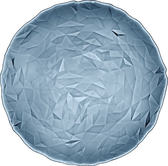 Bormioli Rocco Diamond Serving Platter Blue with Diameter 33cm