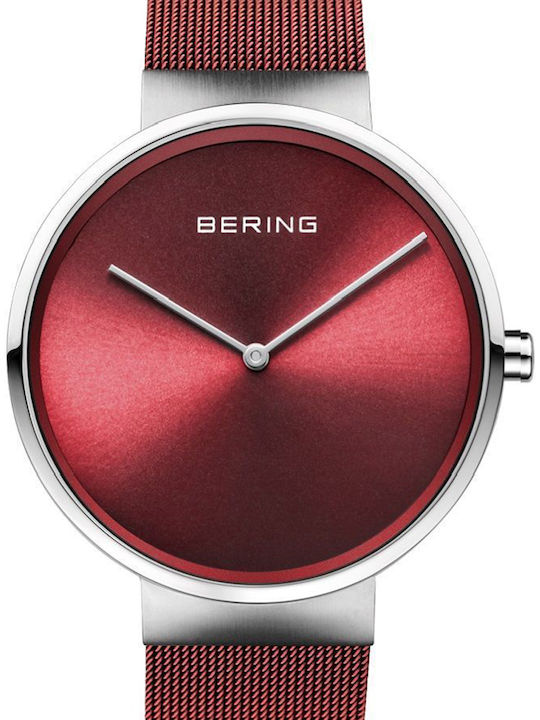 Bering Time Classic Women's Watch with Red Meta...