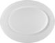 Bormioli Rocco Tempered ovale 30cm Servierplatte Oval Keramik Weiß 30x22cm 6Stück