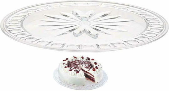 Westmark Servierplatte Kunststoff Transparent mit Durchmesser 30cm 1Stück