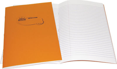 Skag Notebook Essay (with Margin) A4 50 Sheets P.P Orange 1pcs