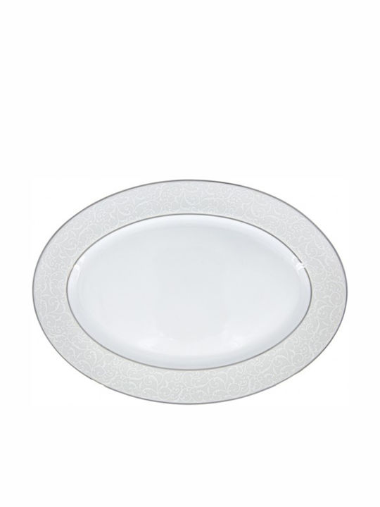 Oriana Ferelli Serving Platter Oval made of Porcelain White 25x25cm