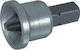 Modeco Σετ 10 Μύτες Κατσαβιδιού Σταυρός Μυτή PH2 25mm Δαχτυλίδι Stop