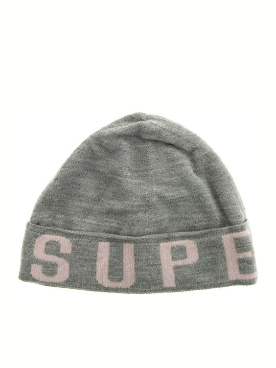 Superdry Urban Logo Knitted Beanie Cap Gray