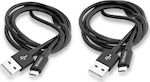 Verbatim Braided USB 2.0 to micro USB Cable Μαύρο 1m (48874)