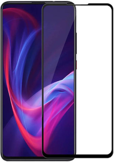Powertech 5D Пълно лепило Закалено стъкло за цялото лице Черен (Xiaomi Redmi K20/K20 Pro)