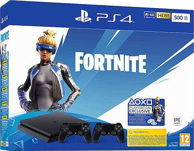 Sony PlayStation 4 Slim 500GB & Fortnite Neo Versa & 2x DualShock 4