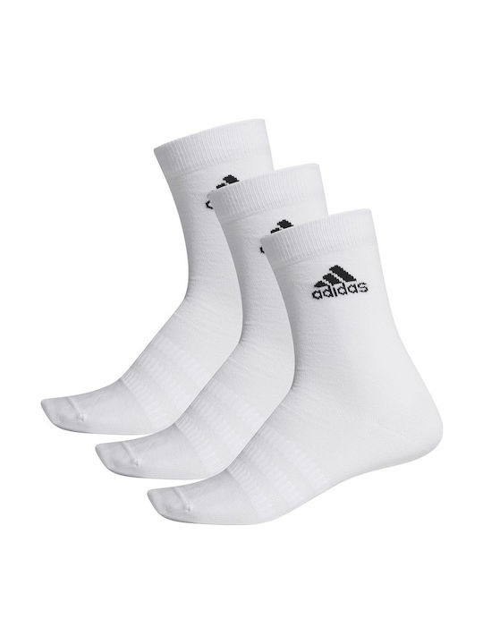 Adidas Light Αθλητικές Κάλτσες Λευκές 3 Ζεύγη