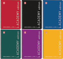 Typotrust Σπιράλ Τετράδιο Ριγέ Β5 60 Φύλλων 2 Θεμάτων Academy (Διάφορα Χρώματα)