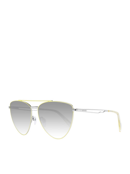 Just Cavalli Women's Sunglasses with Yellow Metal Frame and Gray Lens