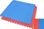 Podele Puzzle de Gimnastică Pe Două Fețe Roșu/Albastru 100x100x2.5cm 1buc
