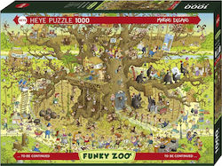Cartoon Funky Zoo Monkey Habitat Puzzle 2D 1000pcs 29833