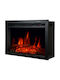 Hitense HSF-4K2 Επιτοίχιο Ηλεκτρικό Τζάκι 2000W 76.2x53.7cm Μαύρο