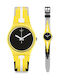 Swatch Swatch-Imala Uhr mit Gelb Kautschukarmband