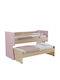 Bee Pat pentru Copii Single Roz pentru Saltea 90x190cm