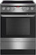 Morris Κουζίνα 77lt με Κεραμικές Εστίες Π60εκ. Inox