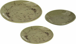 Espiel Σερβίτσιο Πιάτων Κεραμικό Stoneware Πράσινο 18τμχ