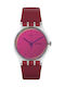 Swatch Polarose Uhr mit Fuchsie