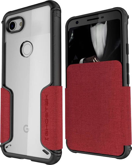 Ghostek Exec 3 Книга Пластмаса Червен (Google Pixel 3a)