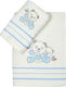 Sunshine Set of baby towels 2pcs Panda Blue