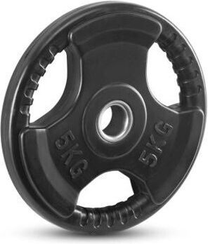 Optimum Set of Plates Rubber 1 x 5kg Ø28mm with Handles