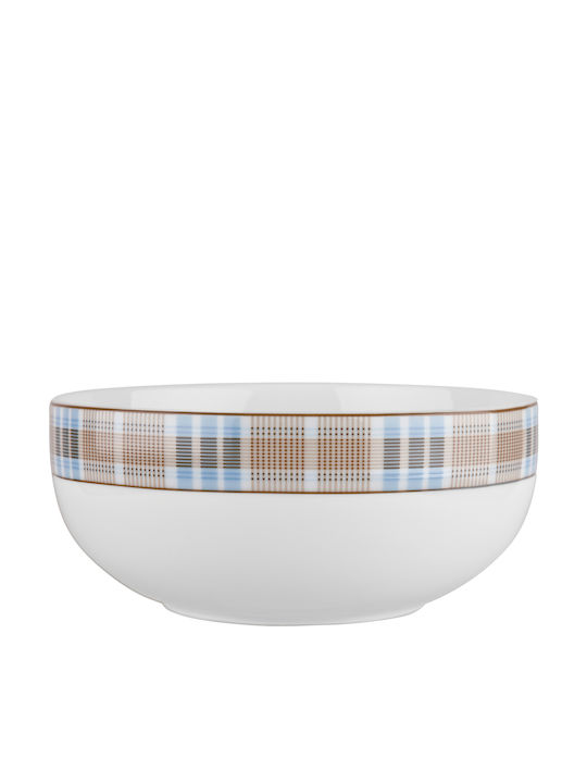 Ιωνία Picnic Salad Bowl Porcelain White 23x23x10cm 1pcs