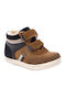 Kids Sneakers High with Scratch Tabac Brown